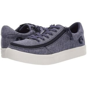 Billy Footwear Women Sneaker Low Top Zip Up Blue Adaptive Size 8.5